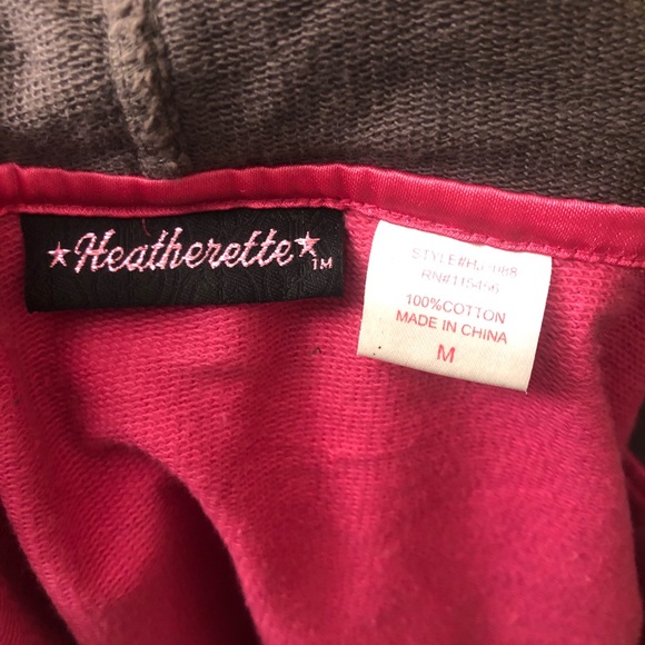 🎪*RARE* Heatherette POP! Y2K Runway Designer Double-Layer Pink Circus Hoodie 🍭 - Picture 10 of 13